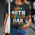 Papà 40° Compleanno Papà 40 Anni Maglietta Regalos para ella