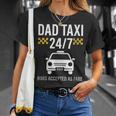 Papà Taxi 247 Abbracci Accettati Tariffa Grafica Maglietta Regalos para ella