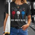 Red White Blue Golf Patriotic Golf 4Th Of July Golf Outfits T-Shirt Gifts for Her