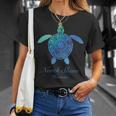 Save The Hawaii ウミガメ ハワイアン ブルー トライバル タートル ホヌ 長袖tシャツ Tシャツ 彼女への贈り物