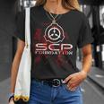 Scp、財団、血で 長袖tシャツ Tシャツ 彼女への贈り物