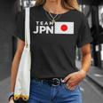 Team Jpn 日本国旗 チームジャパン 日の丸 男性 女性 子供 応援 チーム Tシャツ 彼女への贈り物