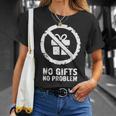 Un Noël Drôle Et Grincheux Pas De Cadeaux Pas De Problème T-Shirt Cadeaux pour elle