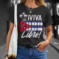 Viva Cuba Libre Cuban Camiseta unisex Regalos para ella