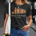 Walk For Peace Monks With Aloka Dog Tシャツ 彼女への贈り物