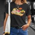 おもしろ寿司 かわいい かわいい 寝る食べ物 Tシャツ 彼女への贈り物