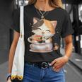 わがまま猫 寿司ねこ ラーメン好き かわいい おもしろ マンガ Tシャツ 彼女への贈り物