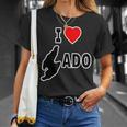 アイラブ・Sado 佐渡島 地図（I Love ハート）【47都道府県】Jimo-T ジモティ お土産 面白 Tシャツ 彼女への贈り物