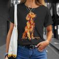 アイリッシュセッター 犬 グラフィック ペットアート アイリッシュセッター Tシャツ 彼女への贈り物