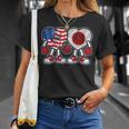 アメリカと日本 ハート フレンドシップ Tシャツ 彼女への贈り物