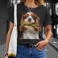 キャバリア・キング・チャールズ・スパニエル・バーガー Tシャツ 彼女への贈り物