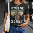 グラウンド・ホッグ Respect The Groundhog Tシャツ 彼女への贈り物