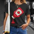 ケチャップをのせて面白いケチャップラバー Tシャツ 彼女への贈り物