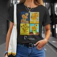 ゴッホの有名な芸術絵画 ひまわりvan Gogh Tシャツ 彼女への贈り物