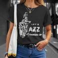 ジャズ・サックス レッツ・ジャズ・シング・アップlet's Jazz Thing Up 長袖tシャツ Tシャツ 彼女への贈り物