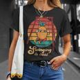 スイング パイナップル スイング クール 面白い フルーツ 男性 女性 子供 Pineapple Tシャツ 彼女への贈り物