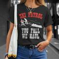 スキーパトロールの言い You Fall We Haul 面白いスキーパトロール Tシャツ 彼女への贈り物