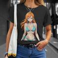 セクシー ワイフ ビーチ アニメ 女の子 日本語 Tシャツ 彼女への贈り物