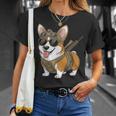 タクティカル コーギー 犬種 戦士 動物 しゃれ ミーム Tシャツ 彼女への贈り物