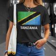 タンザニア国旗tシャツ Tシャツ 彼女への贈り物