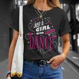 ダンス好きのためのダンスが大好きな女の子だけ Tシャツ 彼女への贈り物