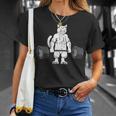 デッドリフト フィットネス 猫 ウェイトトレーニング エクササイズ ギフト Tシャツ 彼女への贈り物