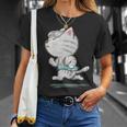 ネコ ねこ ランニング 子猫 ペット おもしろ 動物 ランナー イラスト Tシャツ 彼女への贈り物