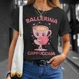 バレリーナ カプチーノ かわいい イタリアン ブレイン ミーム キッズ ガールズ Tシャツ 彼女への贈り物