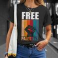 パレスチナ人のためのフリーパレスチナのレトロなビンテージデザイン 長袖tシャツ Tシャツ 彼女への贈り物