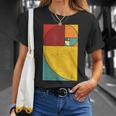 フィボナッチスパイラル幾何学アート Tシャツ 彼女への贈り物