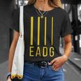 ベースプレーヤーギタリスト Eadg 4弦ベースギター Tシャツ 彼女への贈り物