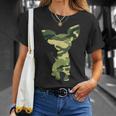 ミリタリー チワワ カモ メンズ プリント Us Dog Pup 退役軍人ギフト Tシャツ 彼女への贈り物