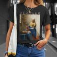 ヨハネス・フェルメール 芸術家のための芸術 ミルクメイド Tシャツ 彼女への贈り物