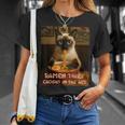 ラーメン猫 シャム猫 ラーメンを食べるラーメン泥棒 グランジ Tシャツ 彼女への贈り物