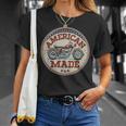 レトロヴィンテージガソリンスタンド アメリカ製 モーターバイクガレージ Tシャツ 彼女への贈り物