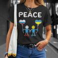 ロシアとウクライナの間の平和 長袖tシャツ Tシャツ 彼女への贈り物