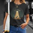 宇宙宇宙人のためにufoに誘拐された宇宙好きのロバ Tシャツ 彼女への贈り物