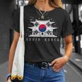 愛国的な韓国国旗ジャージーtシャツ 韓国製 Tシャツ 彼女への贈り物