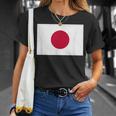 日本の国旗 日の丸 昇る太陽 日本 日書き デザイン Tシャツ 彼女への贈り物