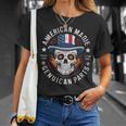 本物のメキシカンパーツを使用したアメリカ製スカル。 Tシャツ 彼女への贈り物