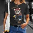 猫 バイク オートバイ おもしろ ねこ ライダース バイカー 面白い ネコ 長袖tシャツ Tシャツ 彼女への贈り物