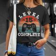 結婚15周年記念 15年目の結婚記念日 結婚15年目 Level 15 Complete Tシャツ 彼女への贈り物