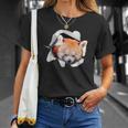 面白いtシャツ レッサーパンダ メンズ 動物 グッズ かわいい 面白い 服 ネタ Tシャツ 彼女への贈り物
