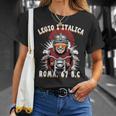面白いローマのセンチュリオン モーターサイクリスト Legio 1 Italica Tシャツ 彼女への贈り物