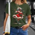 African Santa Wife Dancing African American Christmas T-Shirt Gifts for Her