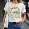 55歳 誕生日 男性女性intage 1971年1971年生まれ レトロデザインブランド Tシャツ 彼女への贈り物