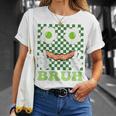 Bruh Green Face Eggs And Bacon Ham 朝食 聖パトリックズ Tシャツ 彼女への贈り物
