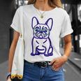 Cute French Bulldog Graphic With Glasses Pop Art Frenchie T-Shirt Gifts for Her Cute French Bulldog Graphic With Glasses Pop Art Frenchie T-Shirt Gifts for Her