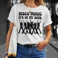 Disco Music It's In Myoul ヴィンテージ 70年代 ダンシング レトロダンス Tシャツ 彼女への贈り物