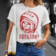 Gagarinoviet スプートニク ソ連 Cccp ギフト Tシャツ 彼女への贈り物
